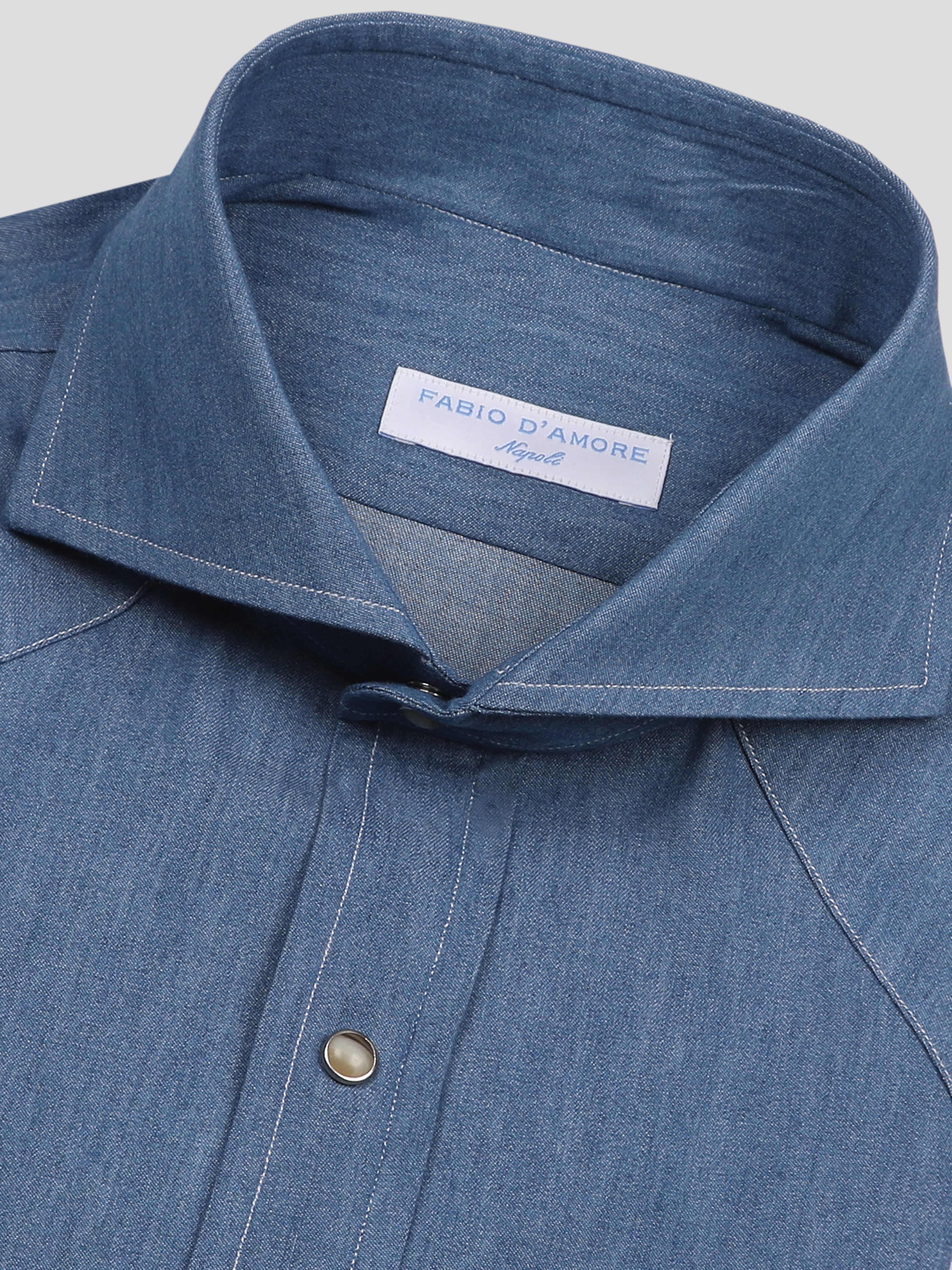 Camicia Texana Denim chiaro