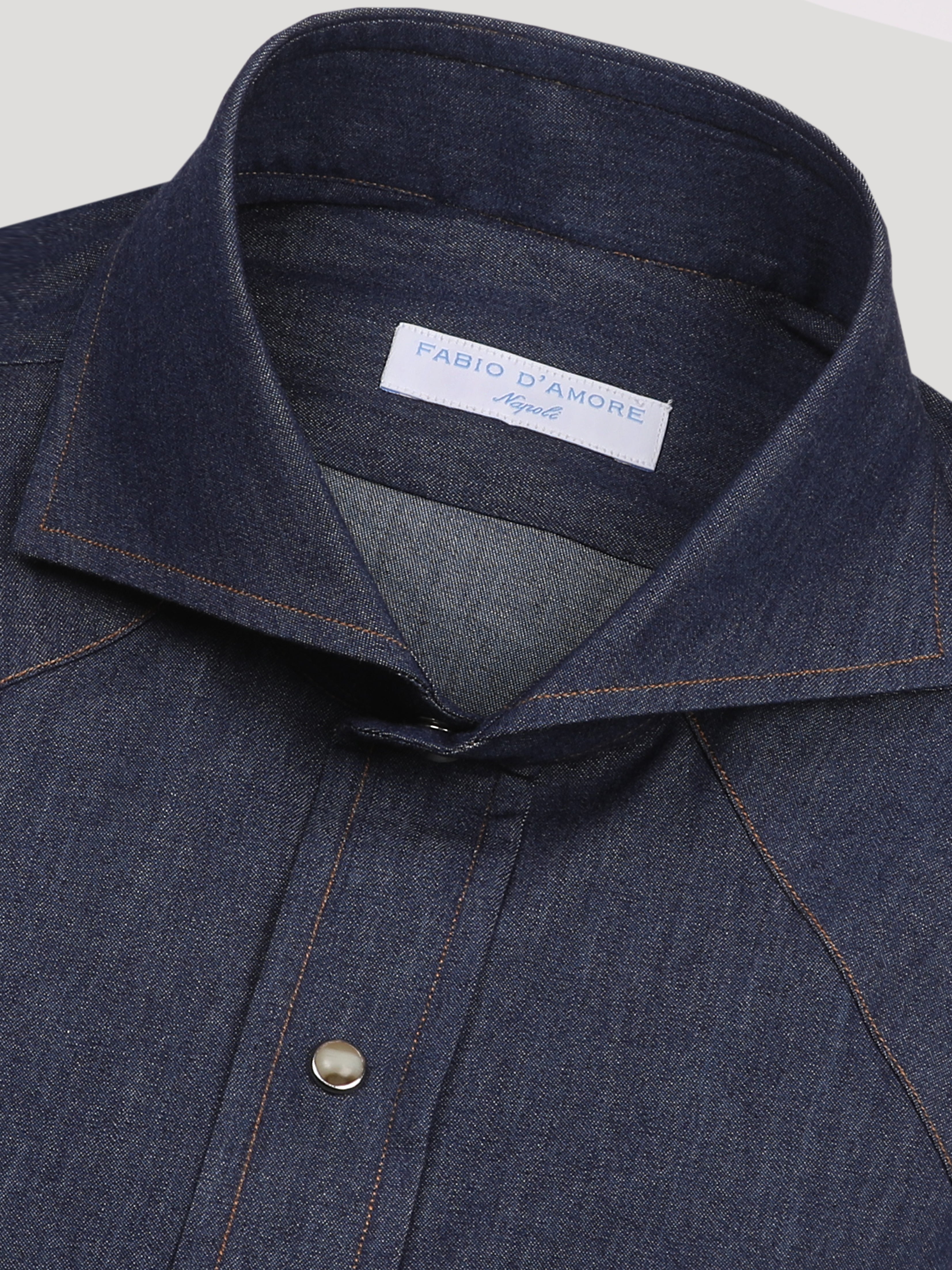 Camicia Texana Denim scuro