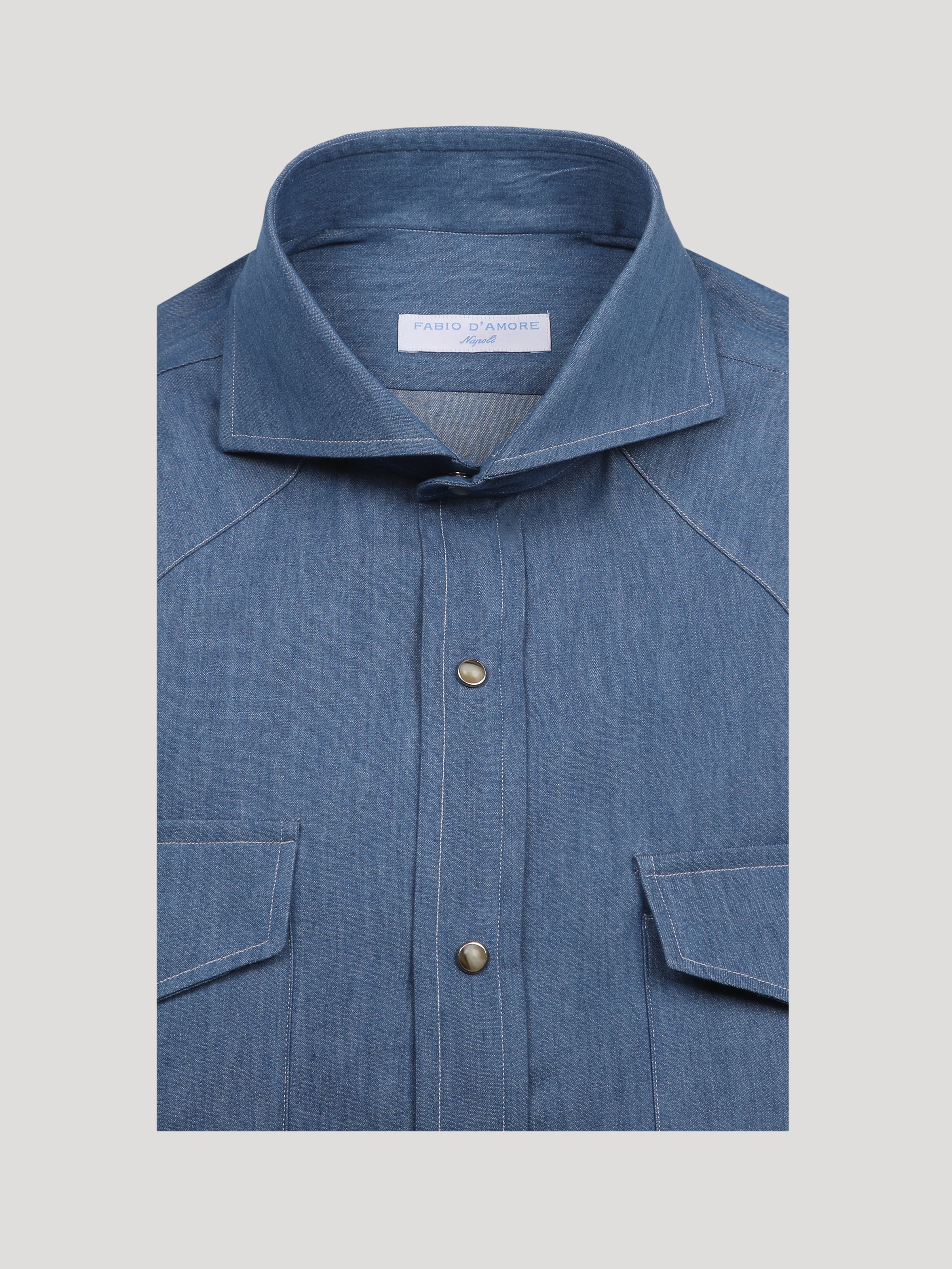 Camicia Texana Denim chiaro