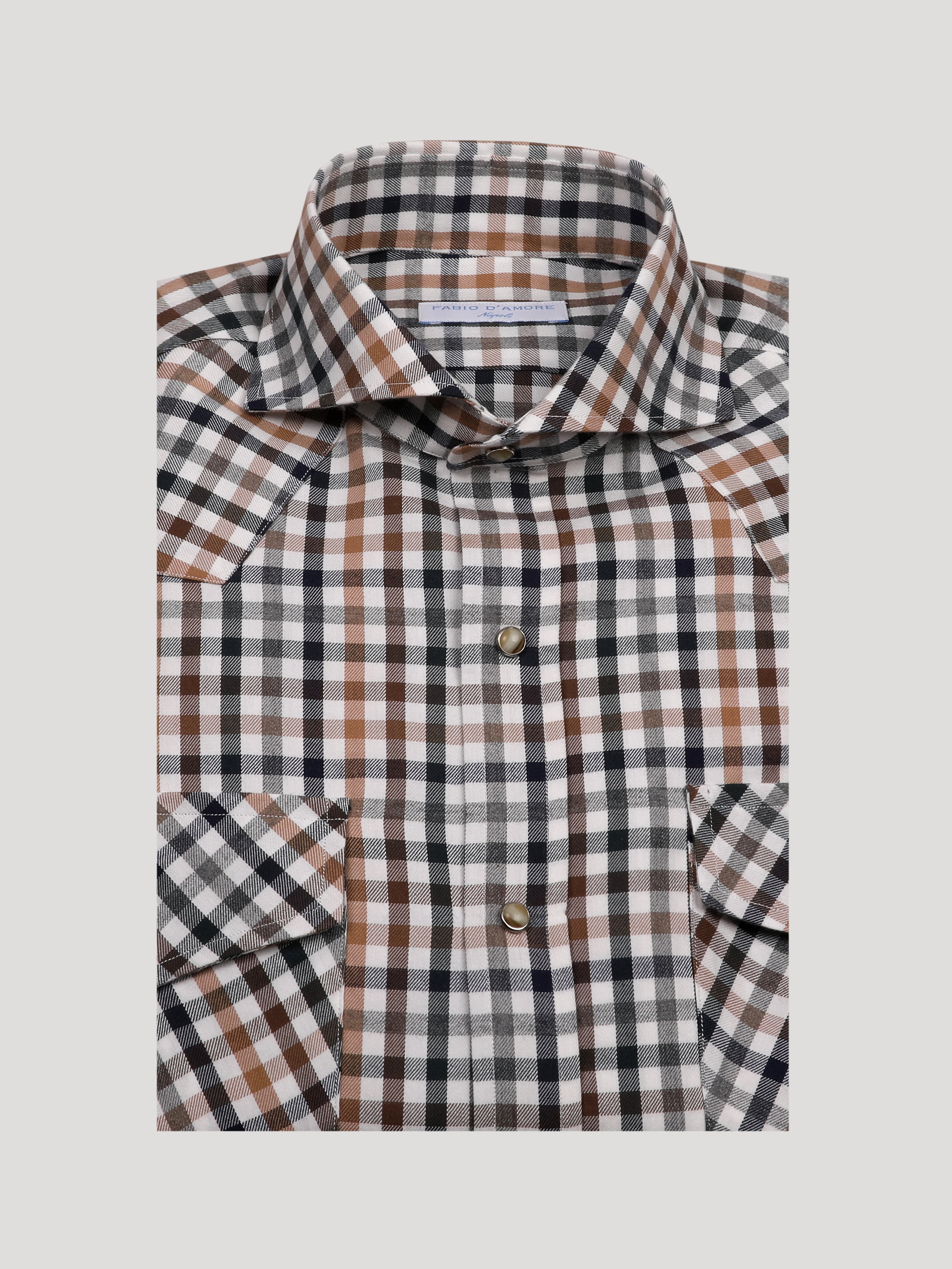Camicia Texana Flanella quadro