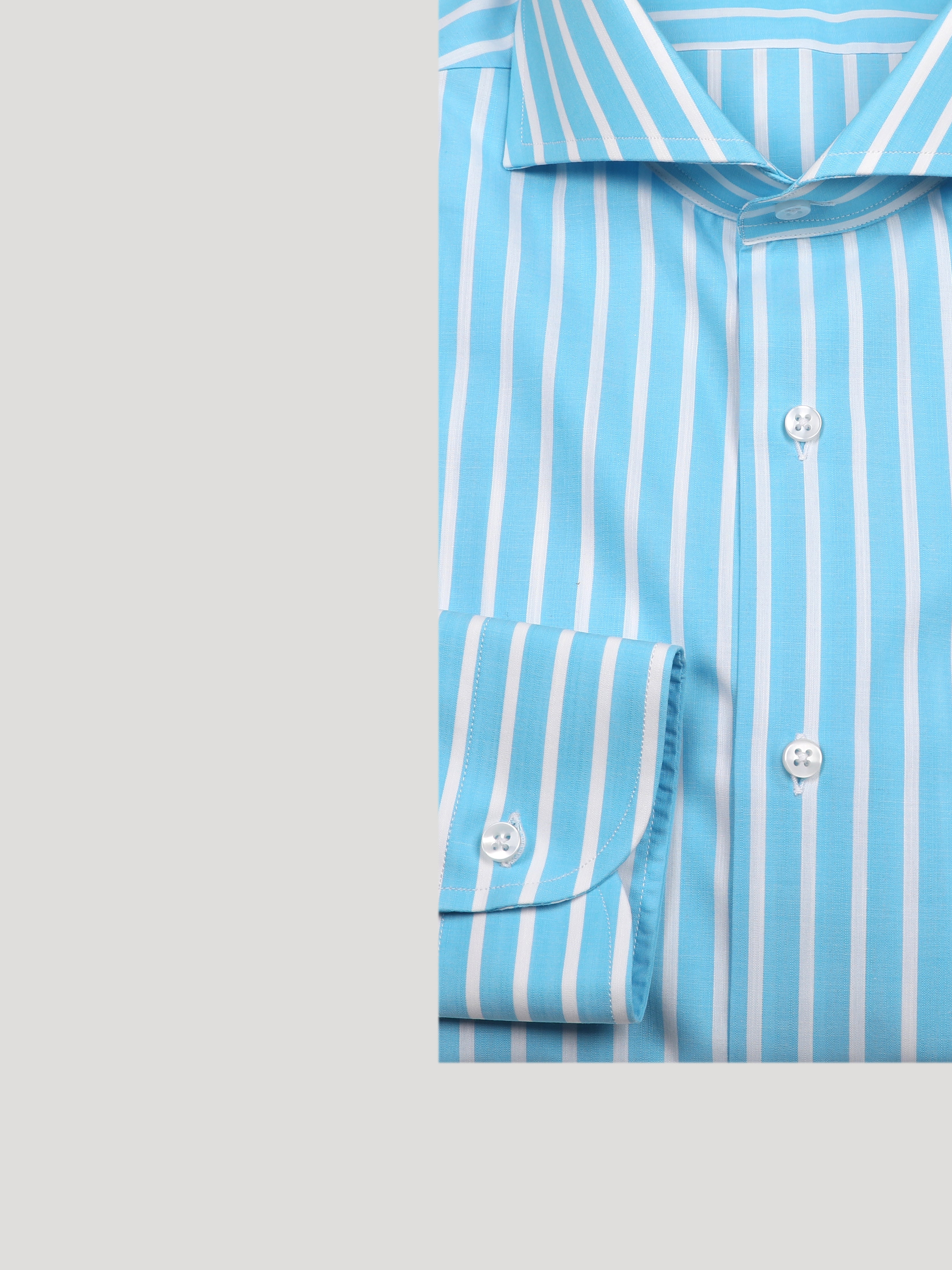 Camicia Slim Sartoriale Rigata  Acqua Made In Italy