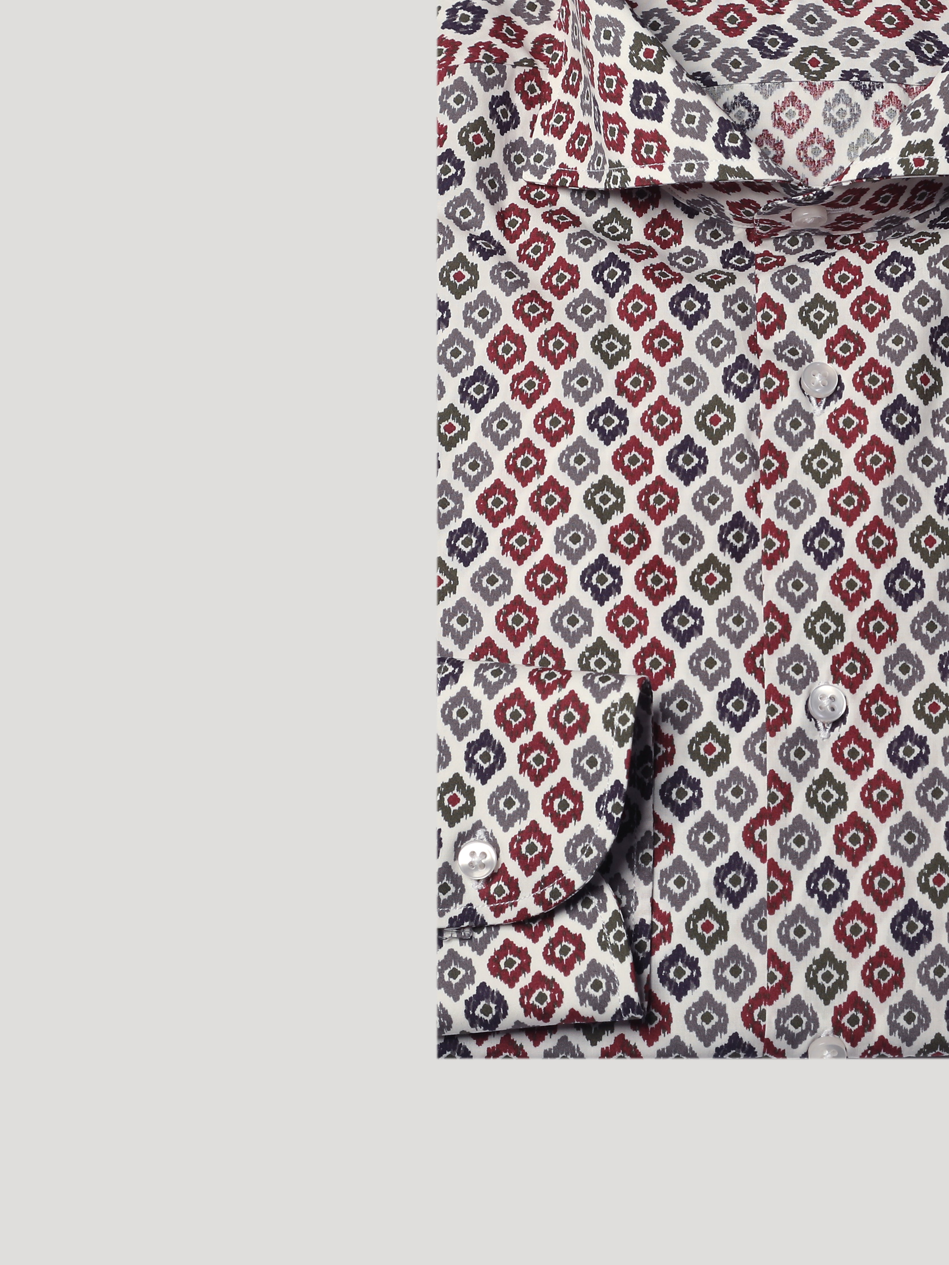 Camicia Slim Sartoriale Collo Mezzo Francese Soft Safari Made In Italy