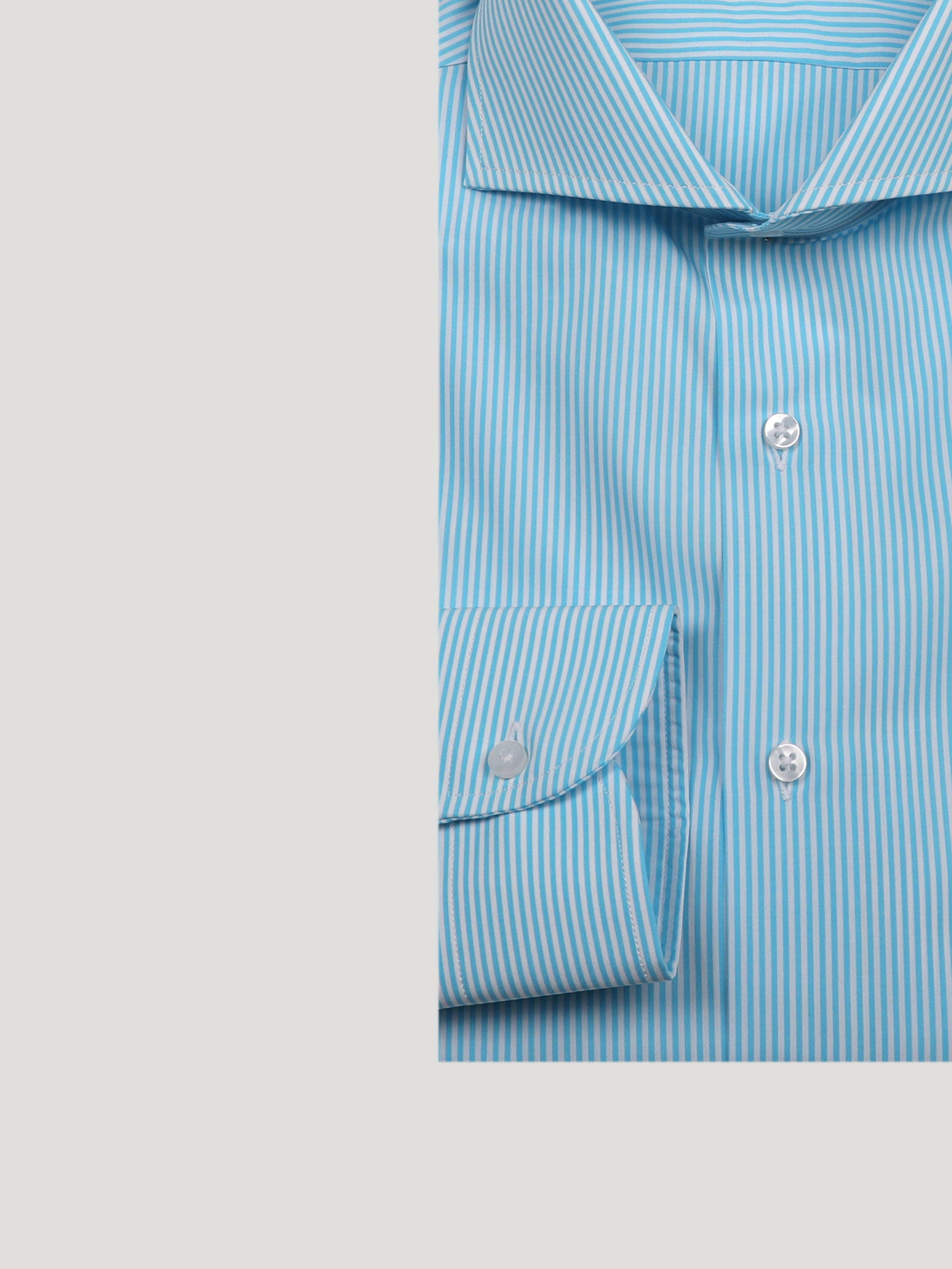 Camicia Slim Sartoriale  Naxos Turchese  Made in Italy