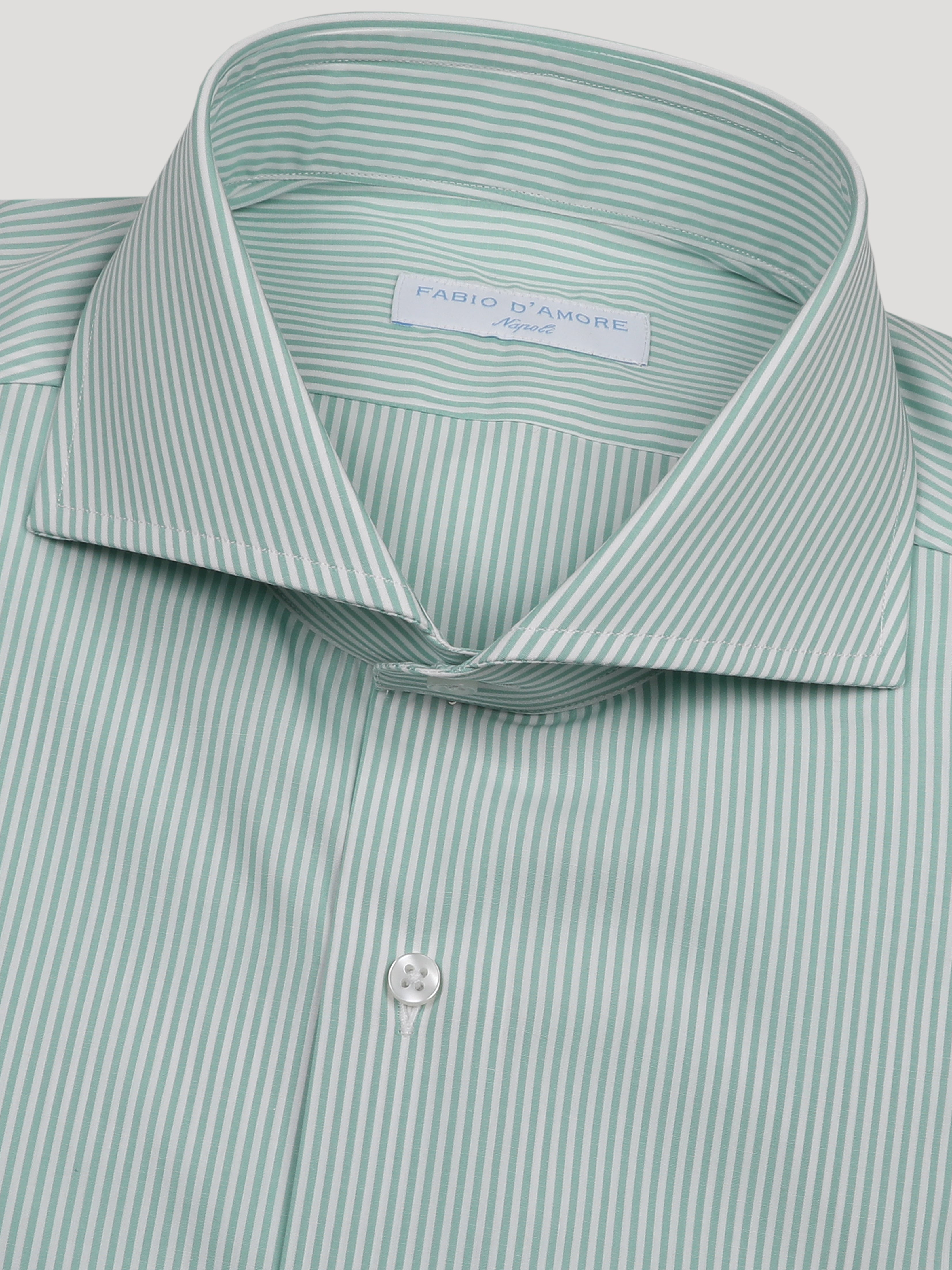 Camicia Slim Sartoriale Naxos Verde Salvia Made In Italy