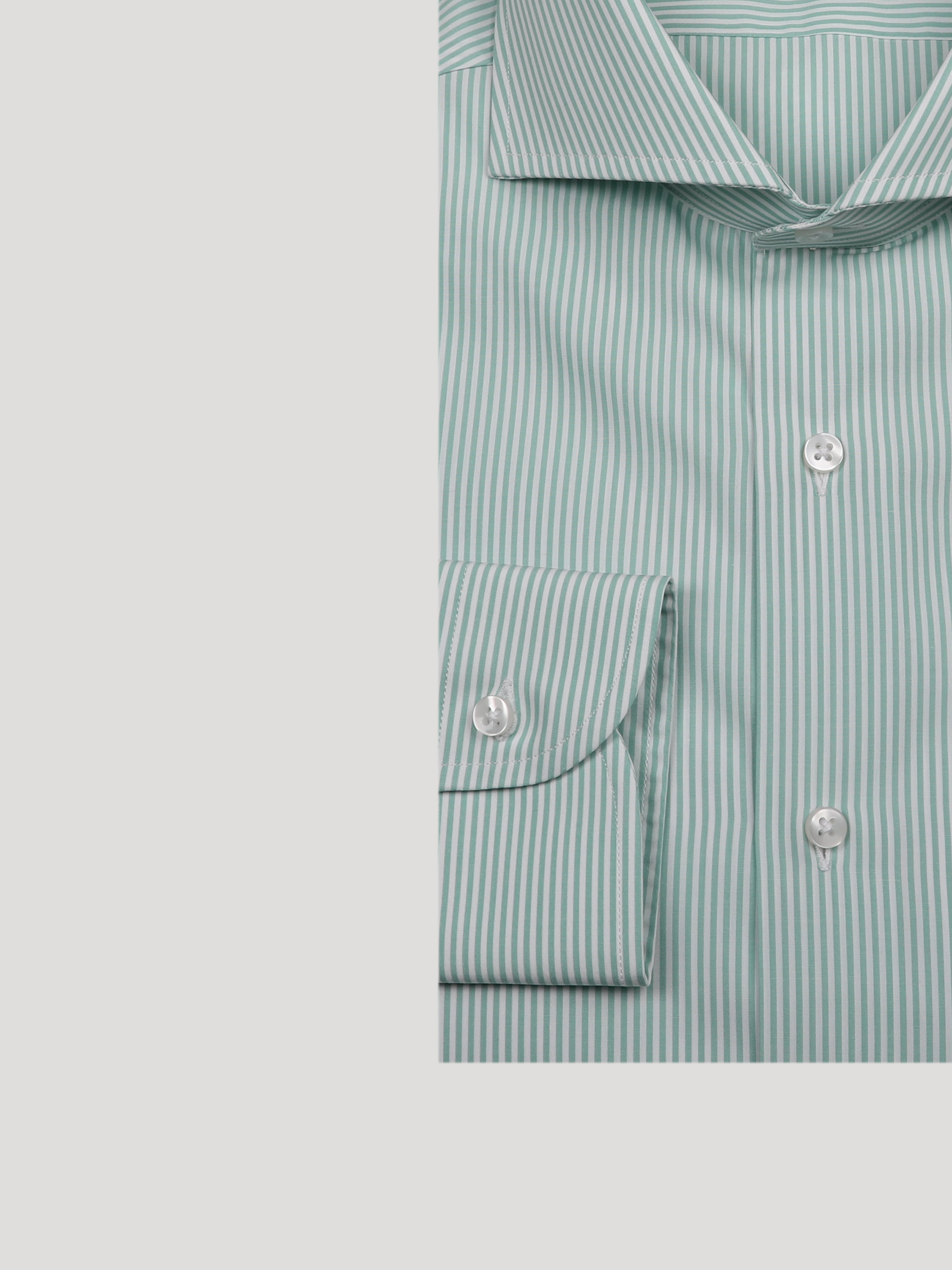Camicia Slim Sartoriale Naxos Verde Salvia Made In Italy