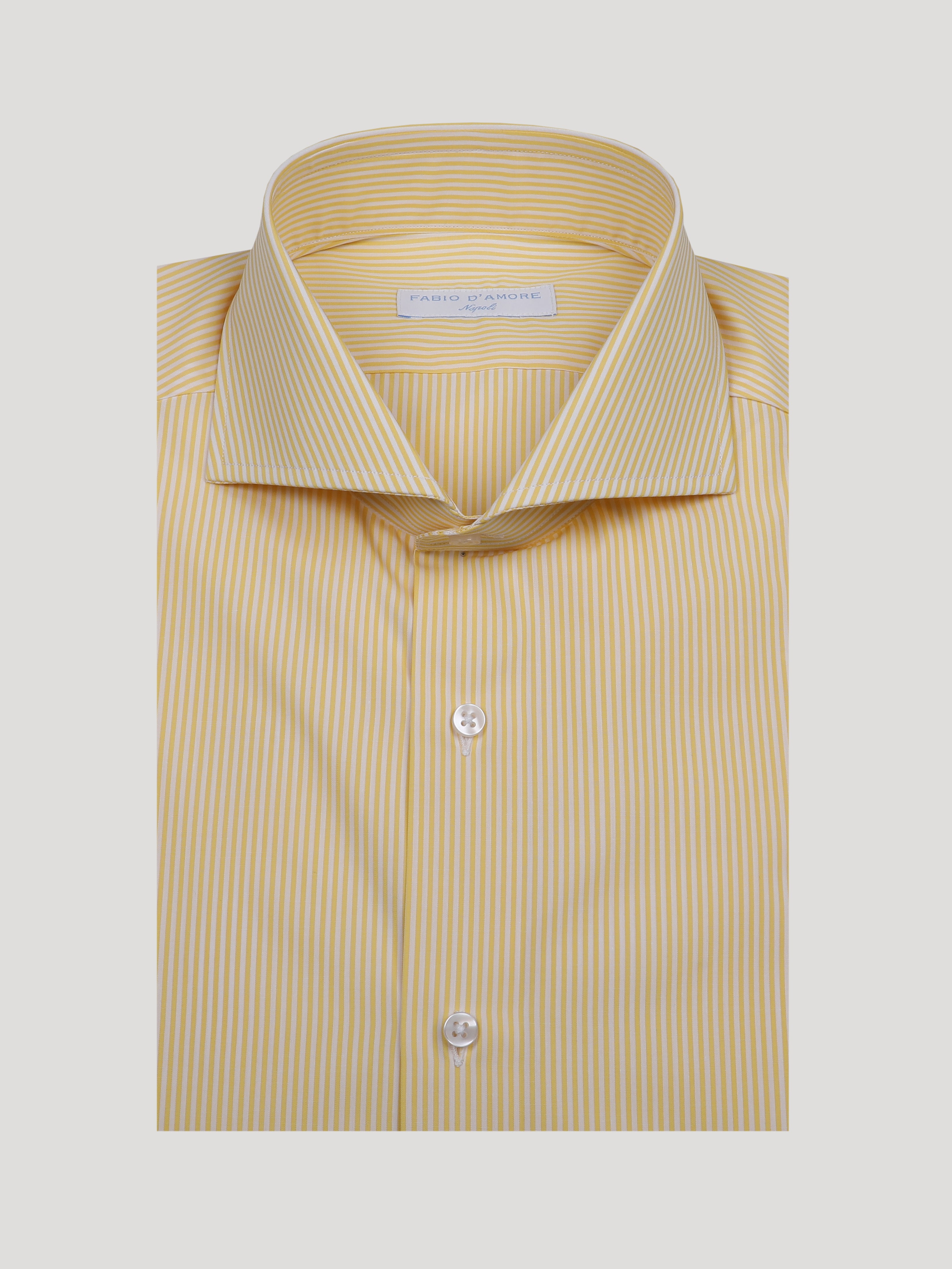 Camicia SLIM Sartoriale Naxos Gialla Made In Italy